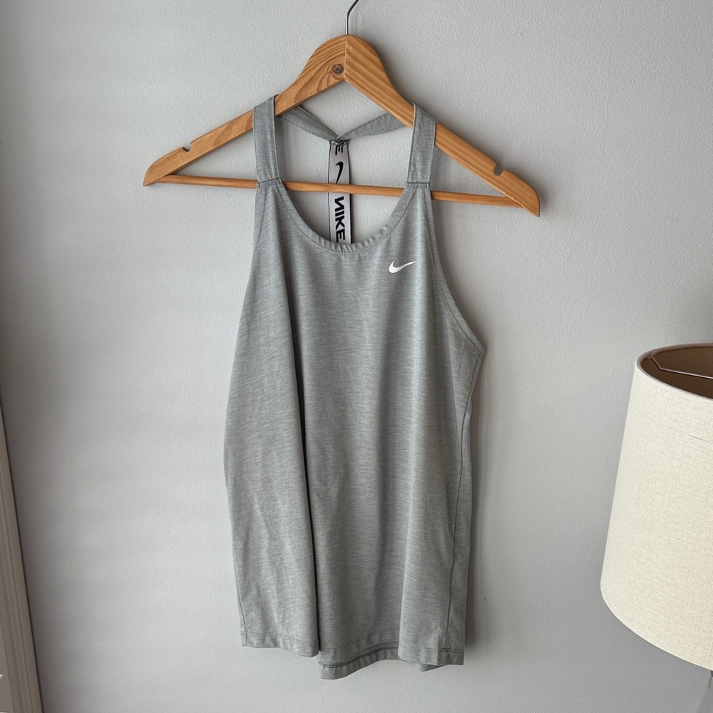 Nike Grey and Black Racerback‎ Tank